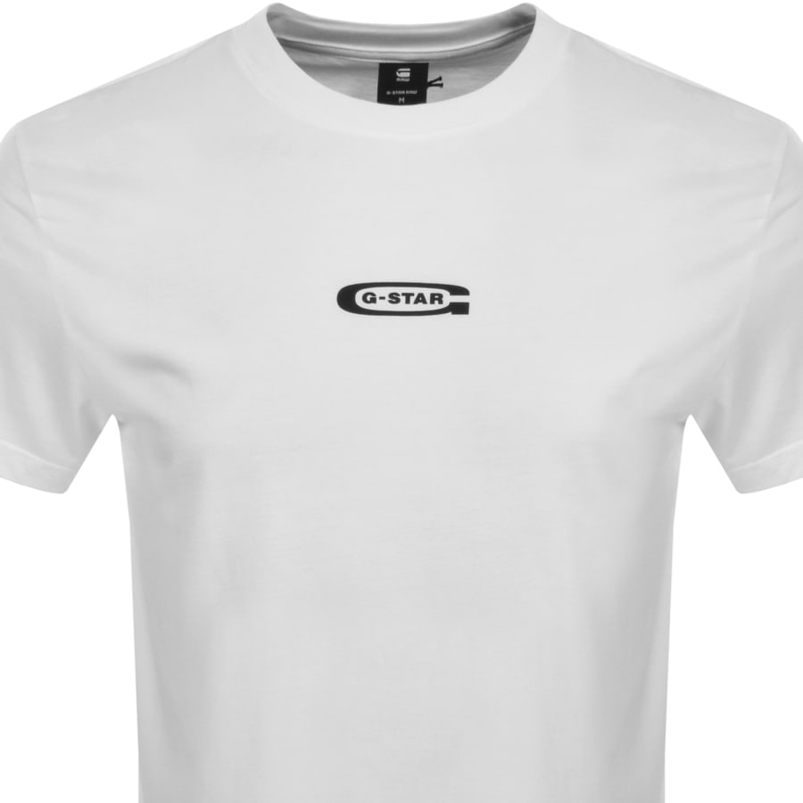 G-Star Raw Photo Print T Shirt White
